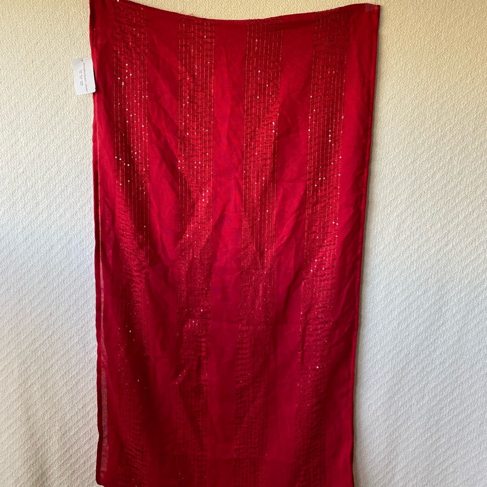 Christopher & Banks Red Infinity Scarf - Picture 2 of 6